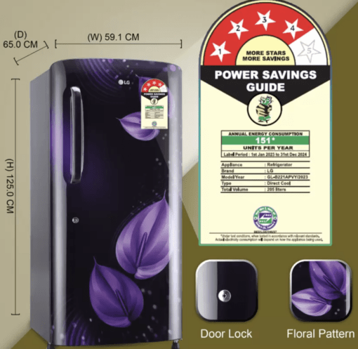 GL-B221APVY.DPVZEBN - (PURPLE VICTORIA)(205 LTRS)(8806091784193) - REF-DC - LG - 24865 - Image 2